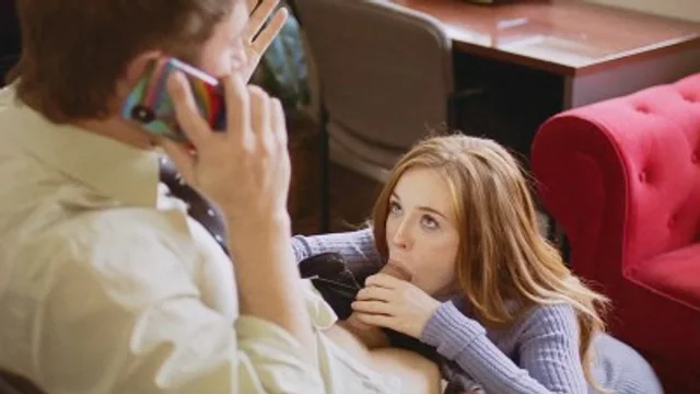 Intense Office Sex Between Professor And Redhead Student Madi Collins