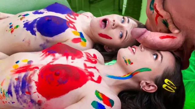 Rose Carter & Selena Love Share Stepdad's Cock On Father's Day