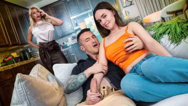 Stepdaughter Khloe Kingsley Fucks Stepdad's Big Dick On Father's Day